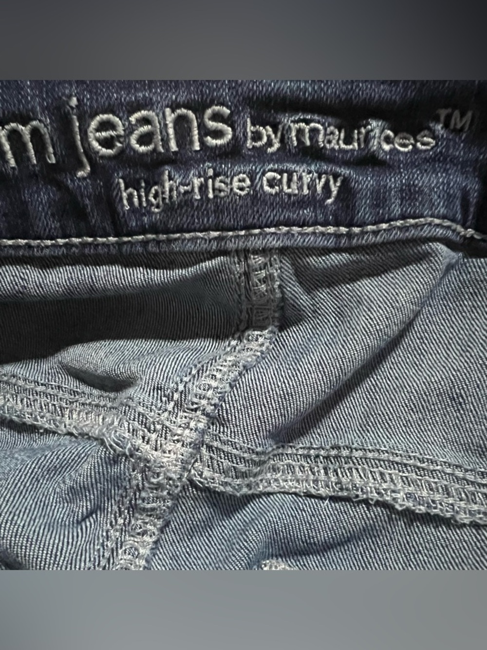 Maurices M Jeans Straight-Leg Women's Jeans High Rise Curvy Fit Size 20W - Picture 6 of 7
